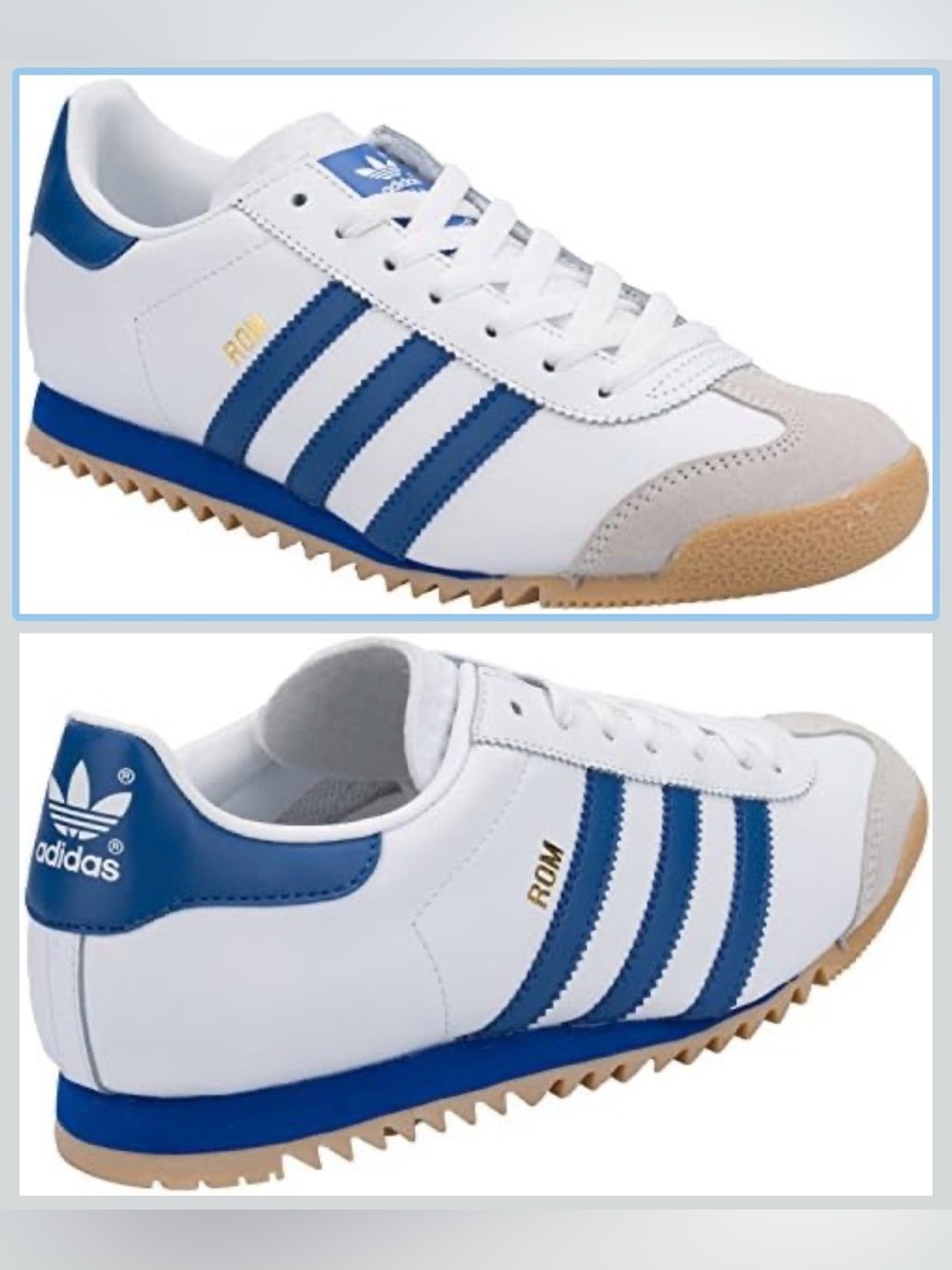 ADIDAS Rom 665950 Men’s Trainers Size US 9.5 - White Blue